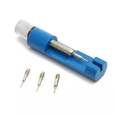 Metal Adjuster Watch Band Strap Bracelet Link Pins Remover Repair Tools Kit Blue • £4.49