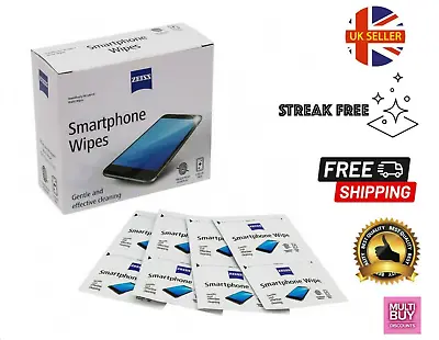 £2.49 • Buy 60x + ZEISS Mobile Phone Wipes Screen Laptop Tablet Lens Camera Computer Screen