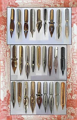 Update 13-02-'24: 27 Different Vintage Nibs E.g. Mitchell Mallat Perry Brause • $10.65