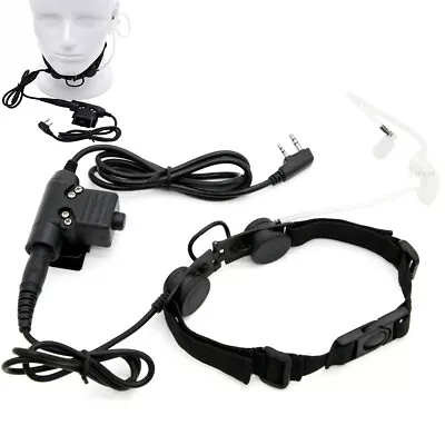 Z Tactical Throat Mic Z003 Air Tube Headset With U94 PTT For Baofeng Radio UV-5R • $33.90