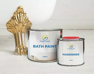 Bath Paint Bath Resurfacing Kit Two-Component Enamel White Paint Repair 500ml • £21.99