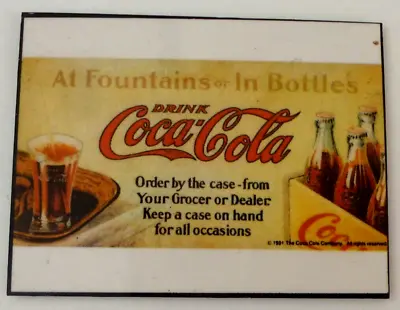 Fridge Magnet. Coca-Cola Advert. Metal. Vintage. A • £5