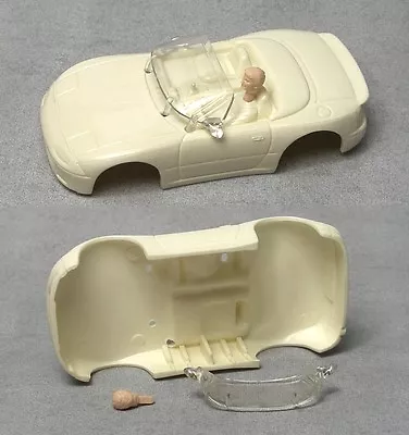 1992 TYCO HO Mazda Miata BLANK TEST SHOT Slot Car BODY & A NICE HEAD! Rare & Odd • $34.99