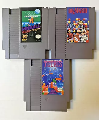 Dr. Mario Tetris & Pinball (Nintendo NES) Cartridge Only - WORKING Very Good • $39.95