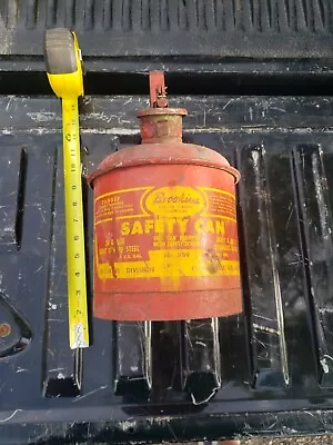 Vintage 1 Gallon Eagle Safety Gas Can Brookins Service Station Equipment • $20