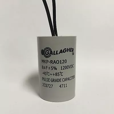 8uf 1200vdc Pulse Grade Capacitor Gallagher 2C0727 With Leads Electric Fences  • $31.70