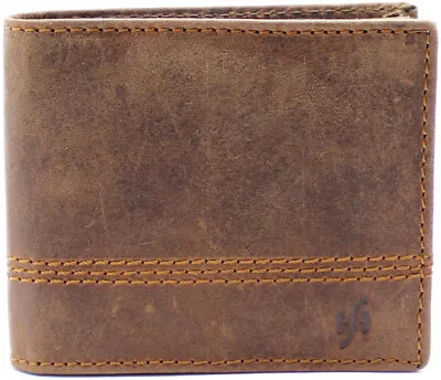£18.90 • Buy StarHide RFID Real Hunter Leather Wallet With Zip Coin Pocket & ID Window 1150