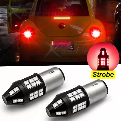 5-Time Strobe Brake Stop Light For VW Beetle 2006-2010 40-SMD LED Flashing Bulbs • $14.91