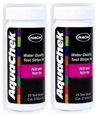 2-Pack AquaChek 641426 Nitrate/Nitrite Pool/Spa Test Strips 25 Strips Per Bottle • $22.95