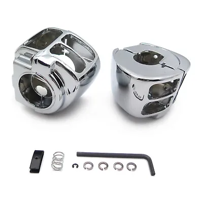 Chrome Switch Housing Cover For Harley Sportster Dyna Softail V-Rod 2002-2010 • $20.07