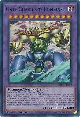 $3.50 • Buy Gate Guardians Combined MAZE-EN003 Super Rare Yugioh Maze Of Memories