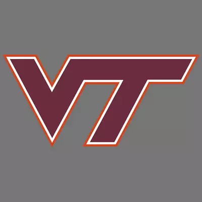 Virginia Tech Hokies NCAA Football Vinyl Sticker Car Truck Window Decal Laptop • $6.99