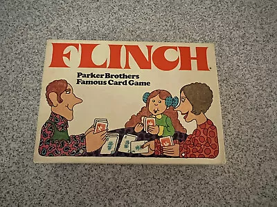 Vintage 1976 Flinch Famous Card Game Complete Original Box Parker Brothers • $15