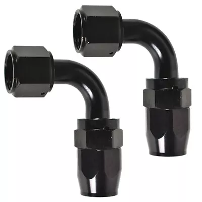 90Degree Swivel Oil Fuel Air Gas Line Hose End Fitting Elbow Set Of 6AN 8AN 10AN • $15.15