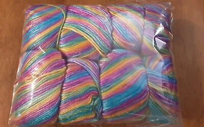£14 • Buy ICE YARNS 🌈🌈PICASS0 BRIGHT  RAINBOW -64626🌈🌈400gr ITS BACK!!