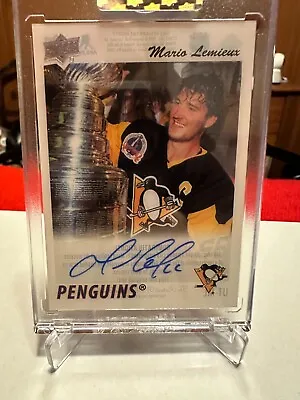 2022-2023 Upper Deck Clear Cut Mario Lemieux Auto W/Cup • $500