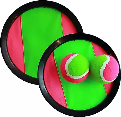 Hook And Latches Toss And Catch Sport Game For 2 Players With 2 Balls In A Mash • $31.87