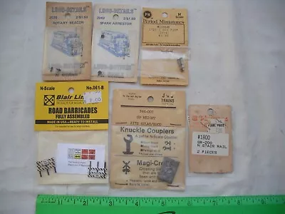Lot Of 6 Assorted Parts Details Loco Gas Pump Signs Weight Stair N Scale • $17.99