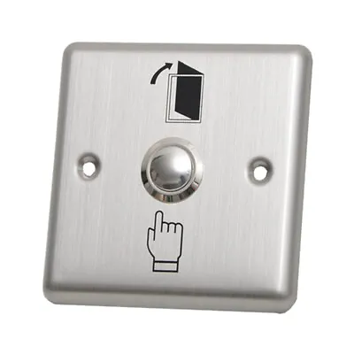 Metal Door Exit Release Push Button Switch For Home Access Control DIY Kit • £7.55