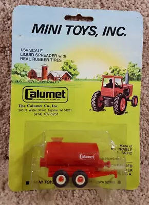 1980 Mini Toys Inc. 1/64 Calumet Liquid Spreader With Real Rubber Tires #821 • $30