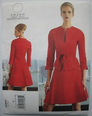 Vogue 1317 Chado Sewing Pattern Dress Sz 8-16 UNCUT FF • $8.99