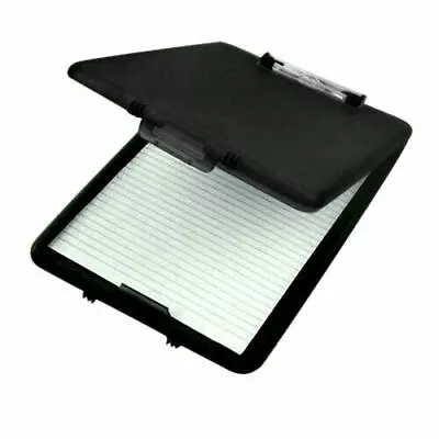 £8.79 • Buy A4 Plastic Compact Clipboard Paper Storage Box Document File Waterproof - BLACK