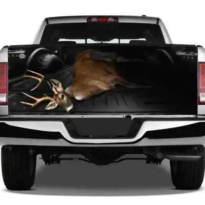 $90.75 • Buy Dead Deer Buck White-tail Hunting Graphic Tailgate Vinyl Decal Truck Pickup Wrap