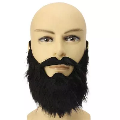 Funny Costume Halloween Party Moustache Wig Fake Beard Facial Hair Fancy Wig New • $5.19