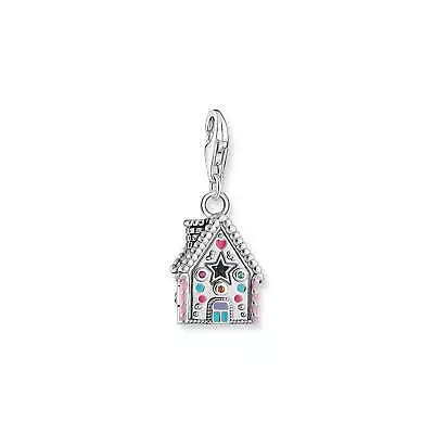 Genuine THOMAS SABO Silver Charm Gingerbread House With Colourful Stones • $179