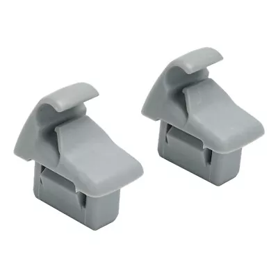 Pair Of Grey Sun Visor Holder Clip For-Mitsubishi Lancer Outlander Sport New Set • $6.53