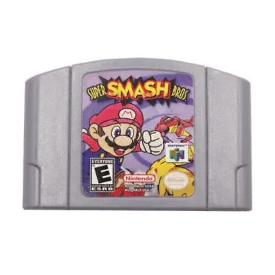 Super Smash Bros Game Cartridge Console Card For Nintendo N64 US Version • $18.99