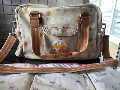 £19 • Buy Pink Lining Yummy Mummy Baby Changing Bag & Mat, Butterflies & Flowers