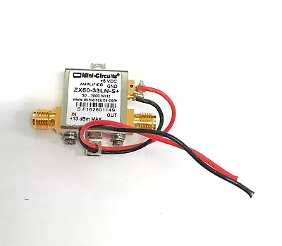 Mini-Circuits ZX60-33LN-S+ RF Low Noise Amplifier SMA 50MHz-3.00GHz • $44.99