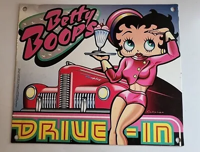 Betty Boop's Drive In Diner Restraunt Cardboard Sign 12x14 VTG 1998 Retro • $17.99