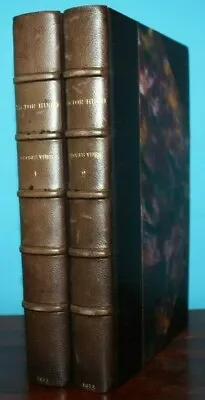 Victor Hugo Choses Vues 2 Volume (1913) Beautifully Bound Leather • $69.99