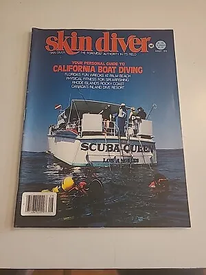 SKIN DIVER MAGAZINE August 1978 Vintage Scuba Diving California Boat Diving  • $9.49