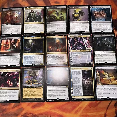 MTG *Legendary- Black Commander Lot X15 New- Magic The Gathering: Rare TCG Lot • $27.95