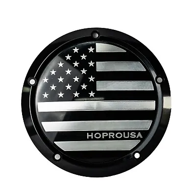 Derby Cluth Cover 5-Hole Aluminum CNC Black Stars & Stripes For HD 2016+ Touring • $99.99