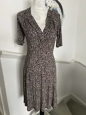 £45 • Buy Brora Viscose Fit & Flare Midi Dress Size 10