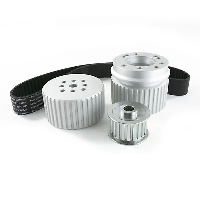 SBC Small Block Chevy Billet Aluminum Gilmer Belt Drive Pulley Kit 305 350 LWP • $118.99