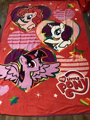 My Little Pony Purple Blanket Soft Plush Fleece Throw 100% Polyester • $22