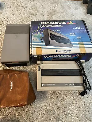 Commodore 64 Home Computer With Printer And Floppy Disc Drive • $95