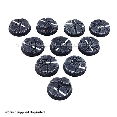 32mm Round Urban Rubble Resin Bases - Warhammer 40K 40000 City Road Concrete • £7.99