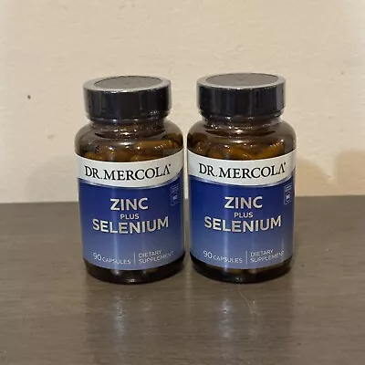 Dr. Mercola Zinc Plus Selenium Dietary Supplement 90 Capsules *2 Pack* Exp 10/25 • $39.95
