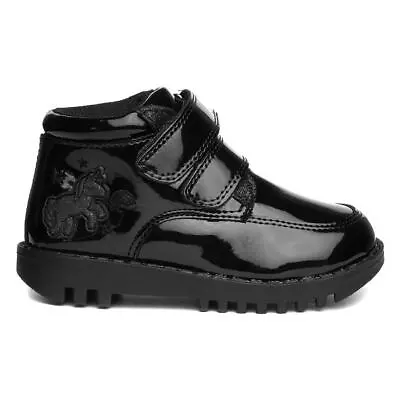 £19.99 • Buy Buckle My Shoe Girls Boot Black Easy Fasten Patent Ankle Boot Peia