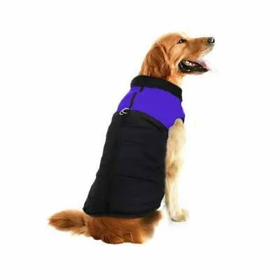 Waterproof Pet Dog Vest Jacket Winter Warm Padded Coat Small Large Puppy Clothes • $7.63