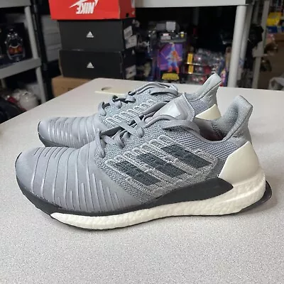 Adidas Mens Solar Boost Running Sneakers Grey Athletic Shoes Size 8 Pre Owned • $39.97