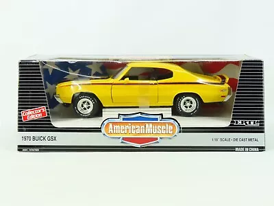 1:18 Scale Ertl American Muscle #7603 Die-Cast 1970 Buick GSX - Yellow/Black • $59.95