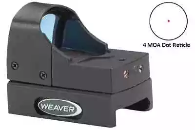 Weaver Micro Red Dot Sight 4 MOA Reticle RETAIL Up To $128.63 FREE SHIP • $88.88