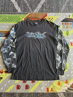 Vintage Street Breed 2002 Y2K 00s Biker Motorcycle Black Shirt Medium • $20.75